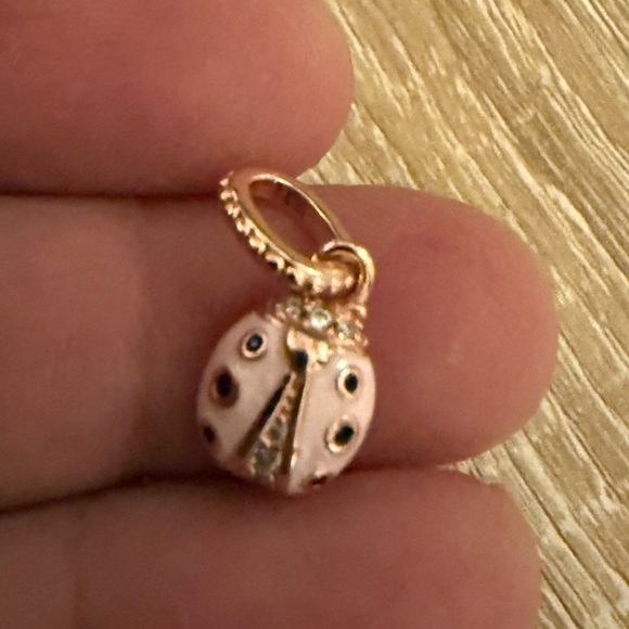 Pink Ladybug Charm Pendant - Picture 4 of 4